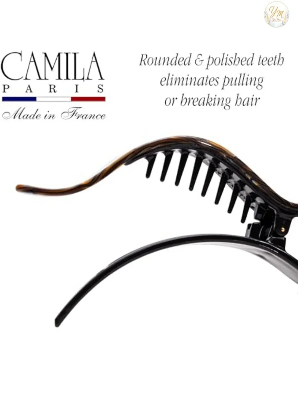 Handmade Cellulose Acetate Duckbill Hair Clip, Strong Non-Slip Jaw Clip for
